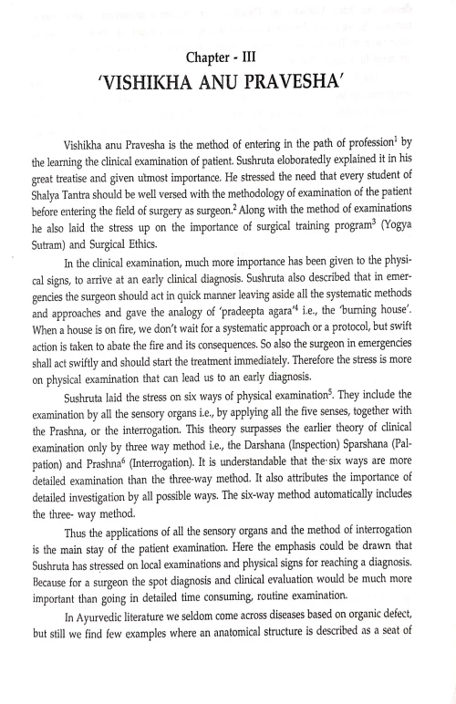 Demonstration of Signs and Symptoms of Sushruta